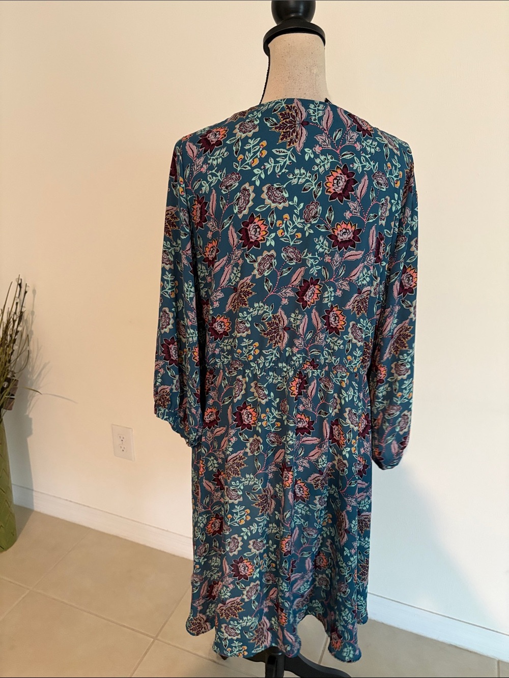 Torrid 3 3X floral wrap tunic shirt 1806 - Picture 4 of 6